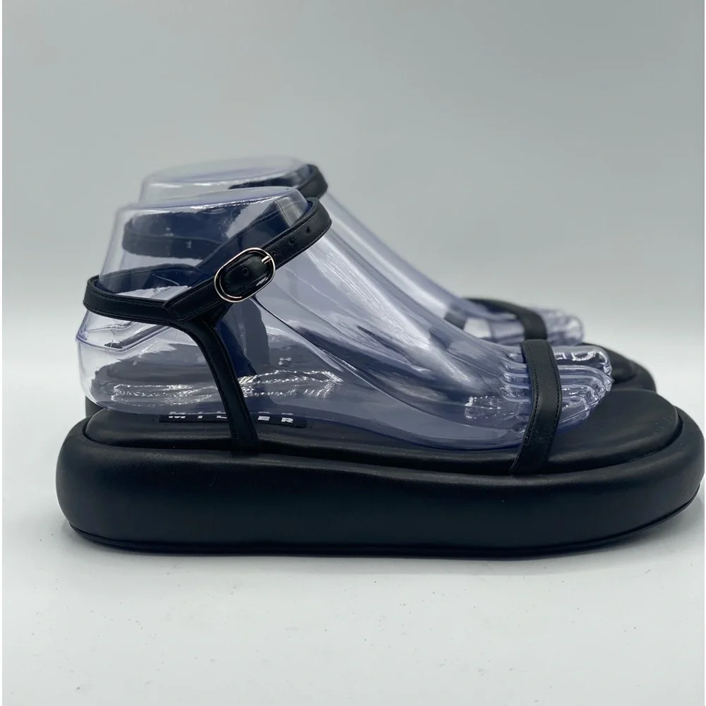 Simon Miller Black Low‎ Raft Platform Sandals size 37